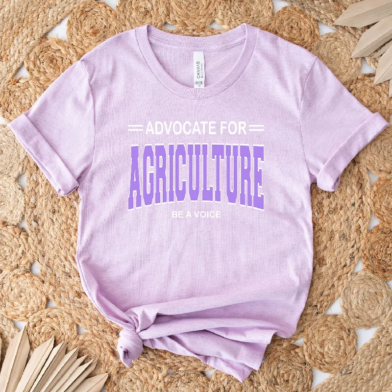 Advocate For Agriculture Be A Voice Purple Ink T-Shirt (XS-4XL) - Multiple Colors!