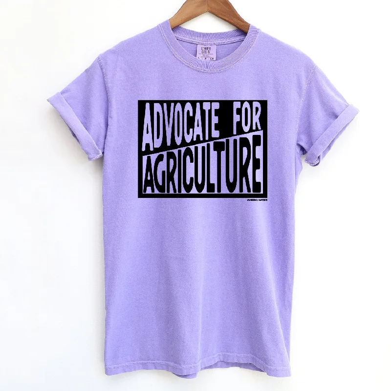 Block Advocate for Agriculture Black Ink ComfortWash/ComfortColor T-Shirt (S-4XL) - Multiple Colors!