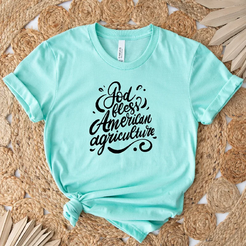 God Bless American Agriculture T-Shirt (XS-4XL) - Multiple Colors!