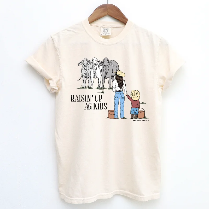 Raisin Up Ag Kids Cattle ComfortWash/ComfortColor T-Shirt (S-4XL) - Multiple Colors!