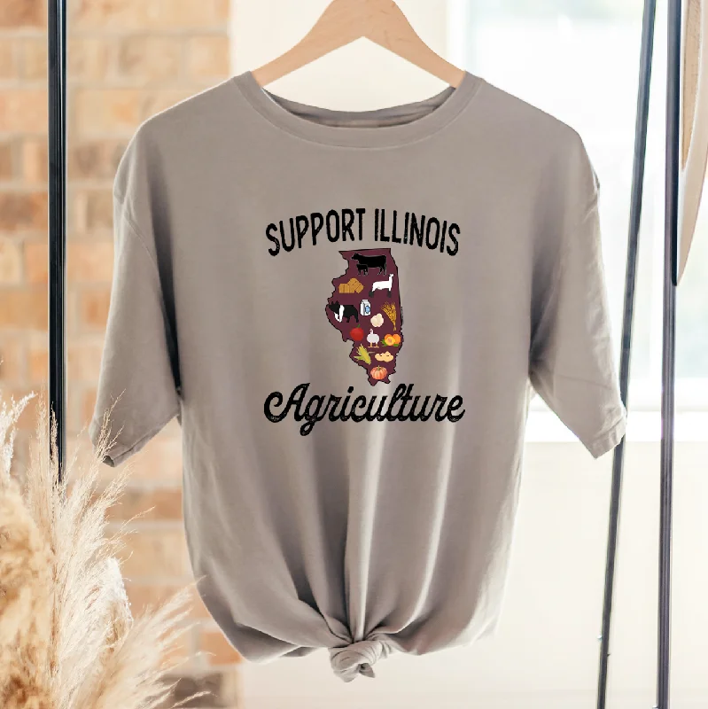 Support Illinois Agriculture ComfortWash/ComfortColor T-Shirt (S-4XL) - Multiple Colors!