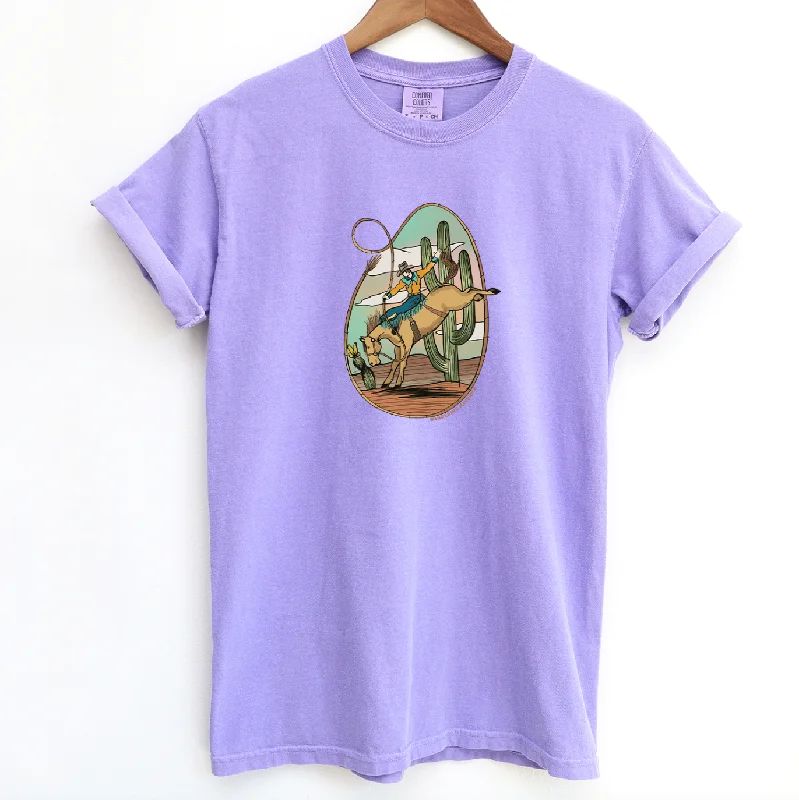 Western Cactus Bronco ComfortWash/ComfortColor T-Shirt (S-4XL) - Multiple Colors!