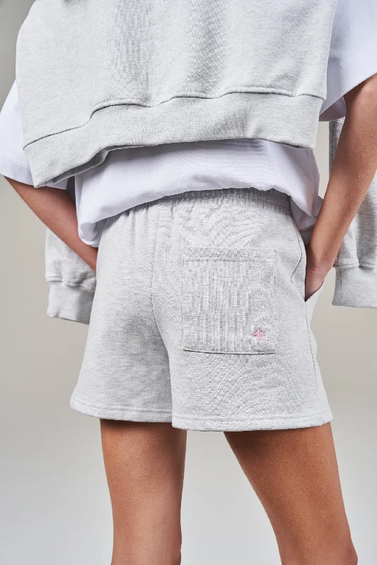 LATE CHECKOUT SHORTS - GREY MARL