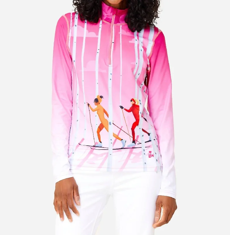 Aspen Journey Base Layer Top In Pink