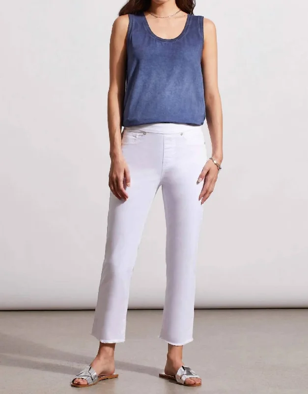 Audrey Pull-On Pant In White