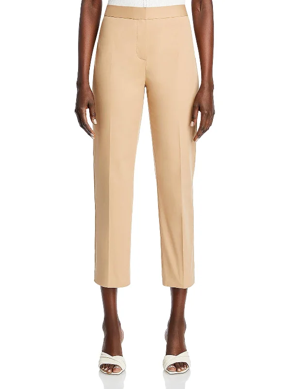 Jemma Womens Mid Rise Work Wear Straight Leg Pants