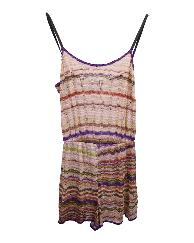 Missoni Mare Zigzag Playsuit in Multicolor Viscose