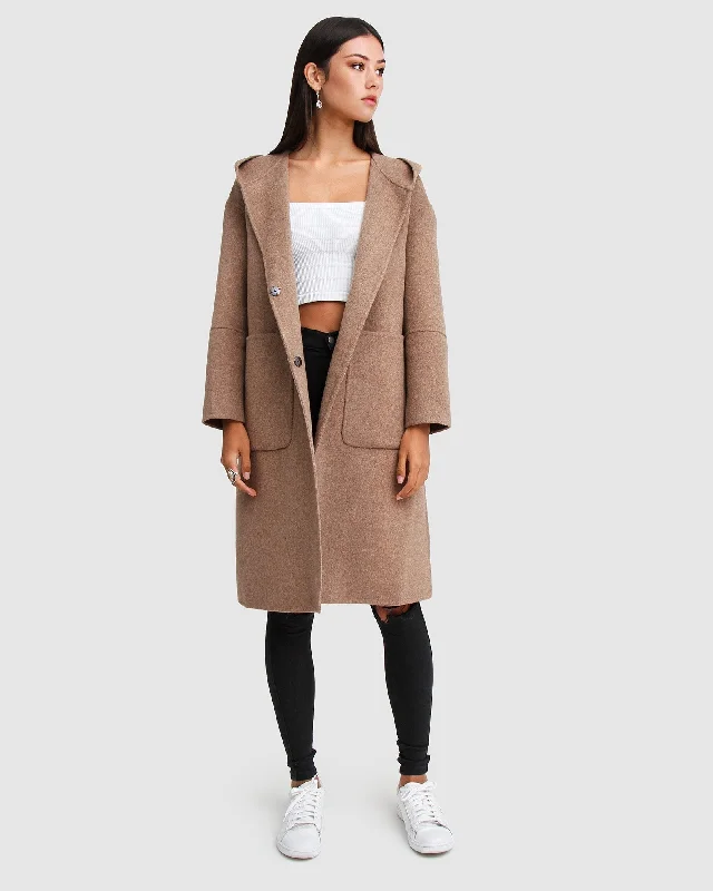 Walk This Way Wool Blend Oversized Coat