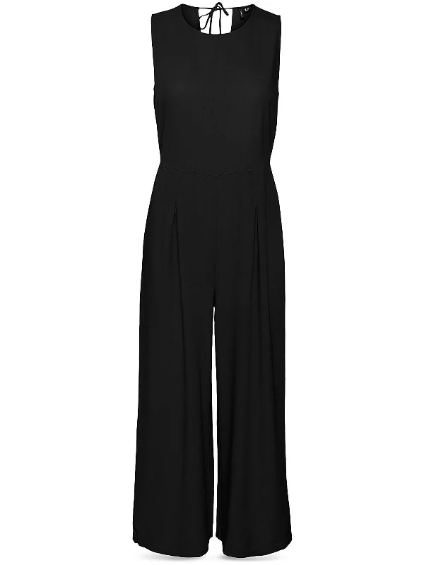 Womens Sleeveless Culotte Jumpsuit