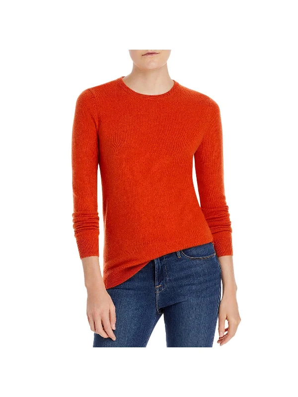 Cashmere Womens Hi-Low Crewneck Sweater