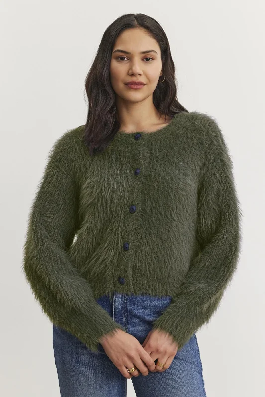 HOLLAND FEATHER YARN CARDIGAN