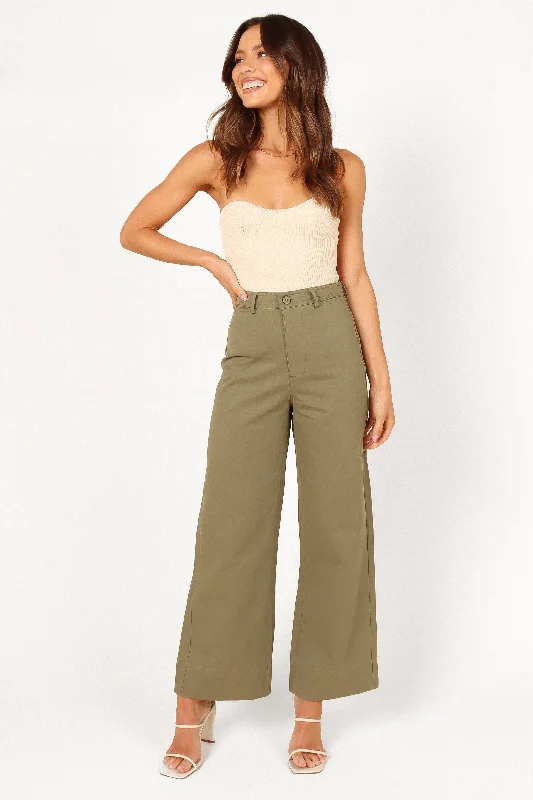 Lawrence Pant - Olive Green