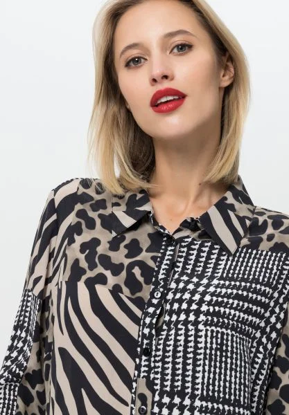 Tuzzi Fearless Attitude Animal Print Shirt