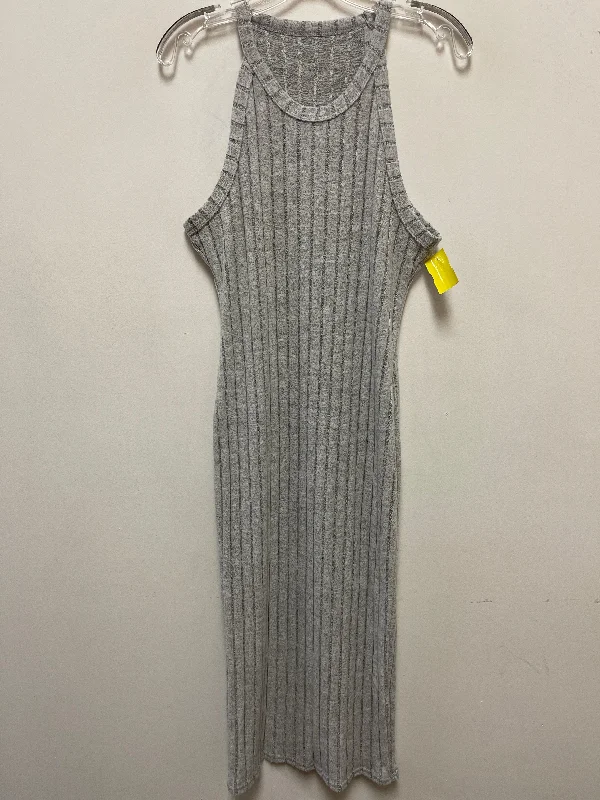 Dress Casual Maxi By Shein In Grey, Size: L