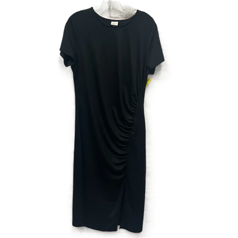 Dress Casual Midi By A New Day In Black, Size: Xl