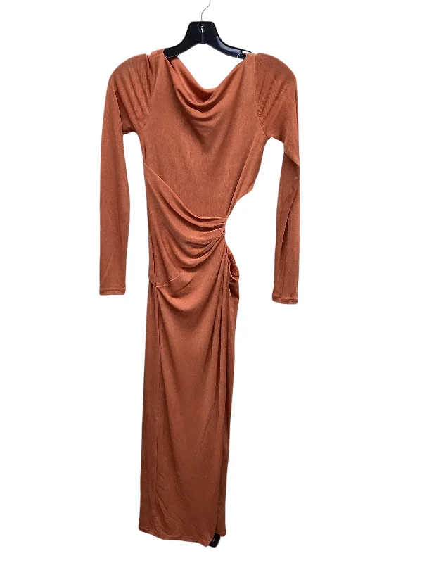 Dress Party Midi By Significant Other In Orange, Size: Xs