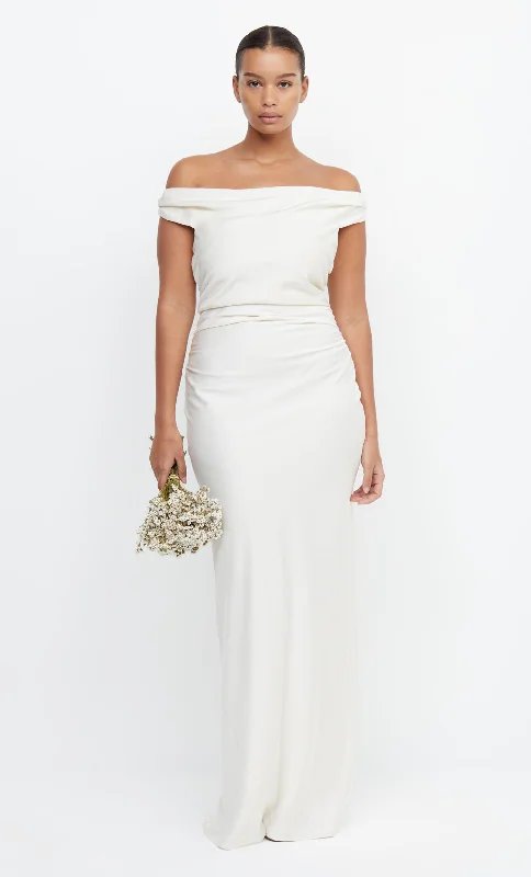 ETERNITY OFF SHOULDER MAXI - CREAM