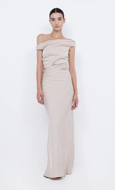 ETERNITY OFF SHOULDER MAXI - SAND