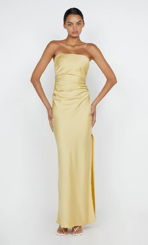 ETERNITY STRAPLESS MAXI DRESS - CITRUS